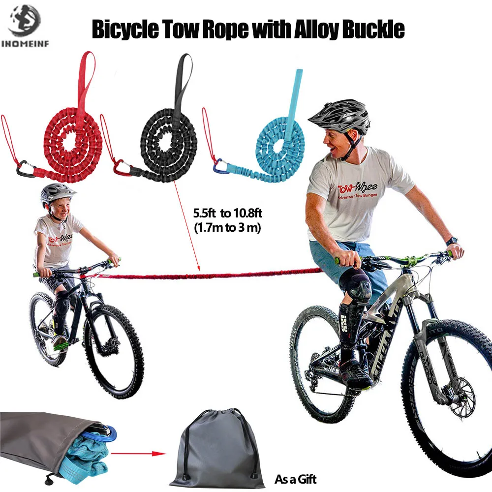 

1,7 футов велосипедный буксировочный трос с пряжкой из сплава бандажный Карманный уличный велосипедный трос Тяговый ремень м растягивающий...