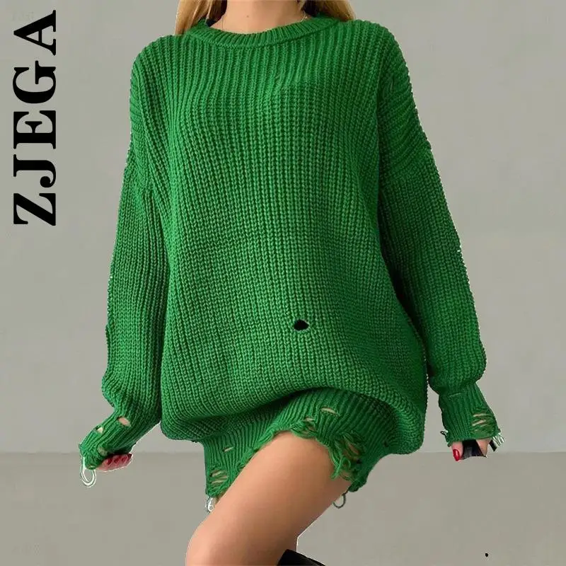 

Женское трикотажное мини-платье с длинным рукавом и круглым вырезом