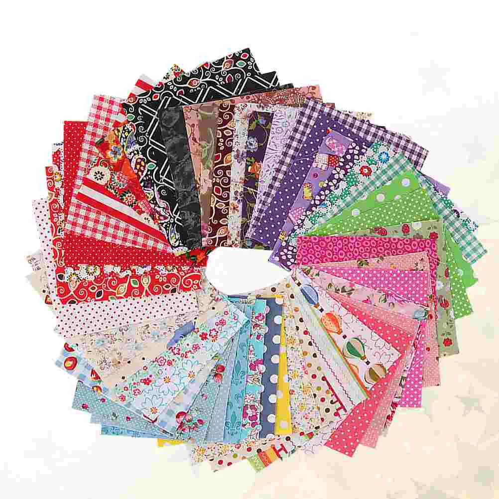 

Fabric Patchwork Squares Cotton Floral Cloth Sewing Craft Bundles Square Bundle Sheet Quilting Printed Diy Material Flower