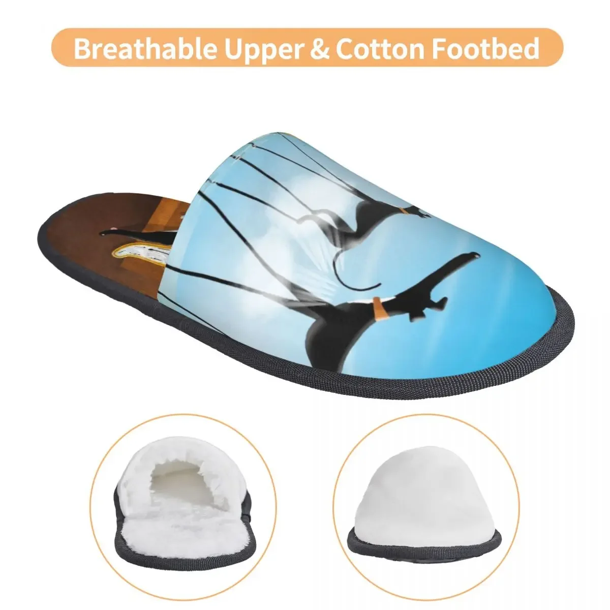 Сальвадор Дали забавные мягкие тапки из пены с эффектом памяти