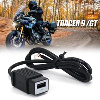 new product black motorcycle accessories plug and play usb charging port for yamaha tracer 9 tracer9 gt tracer900 2021 2022