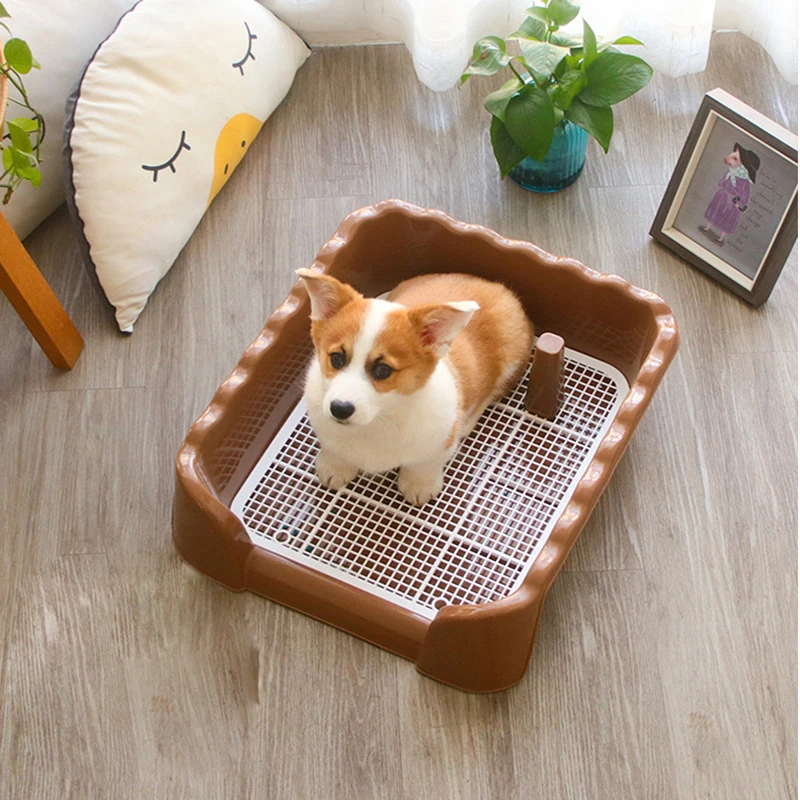 Портативный туалет для собак двухслойная подставка дрессировки и кошек щенков |