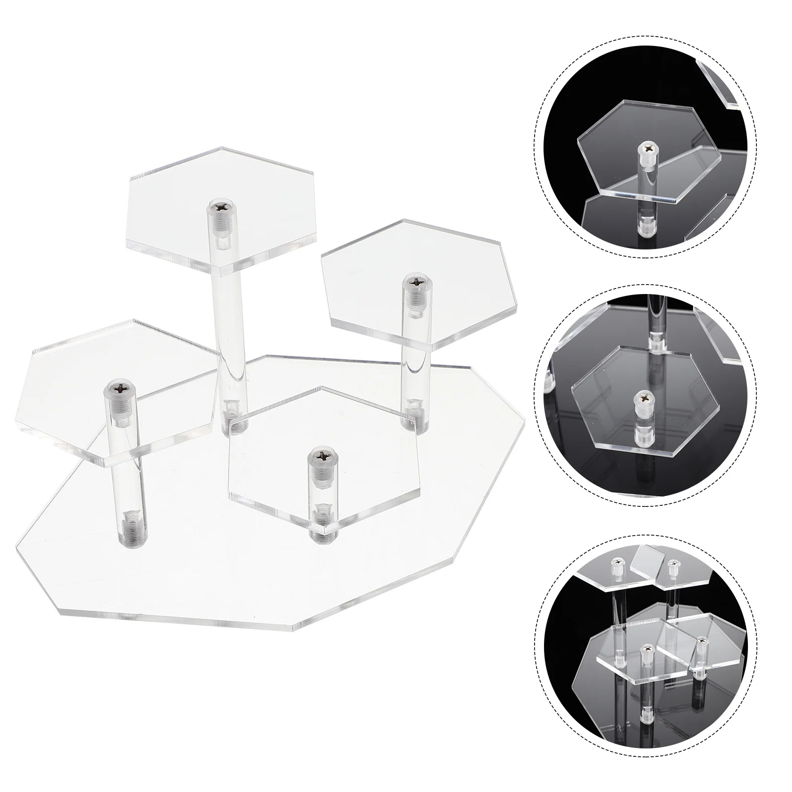 

Display Stand Riser Acrylic Rack Risers Holder Clear Jewelry Models Watchring Shelf Collectionorganizer Cakekits Garage Cupcake