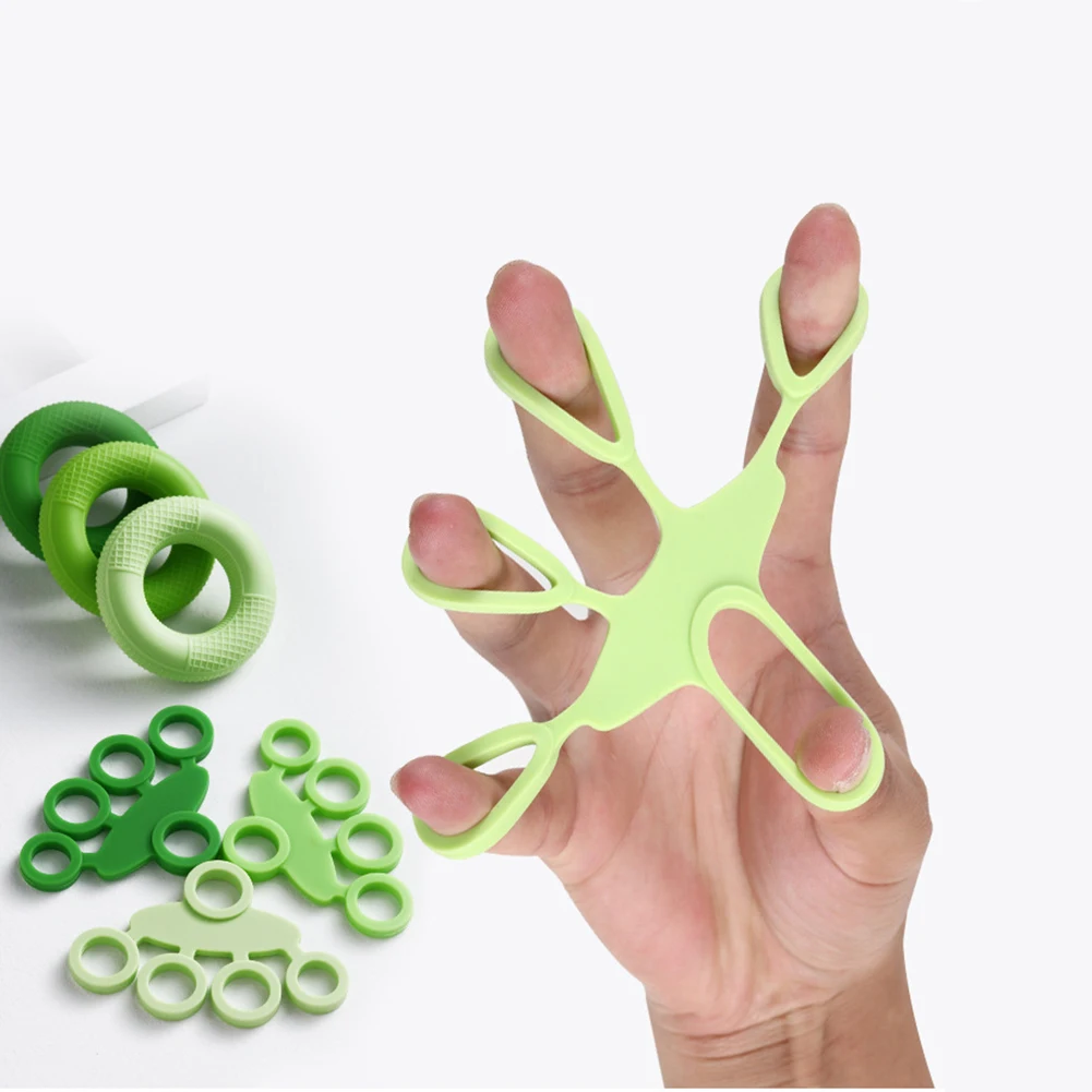 

Silicone Grip Device Finger Exercise Stretcher Arthritis Hand Grip Trainer Strengthen Rehabilitation Training To Relieve Pain