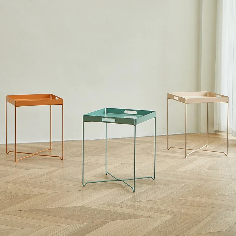 Скандинавские кофейные диванные столики для хранения в гостиной металлические