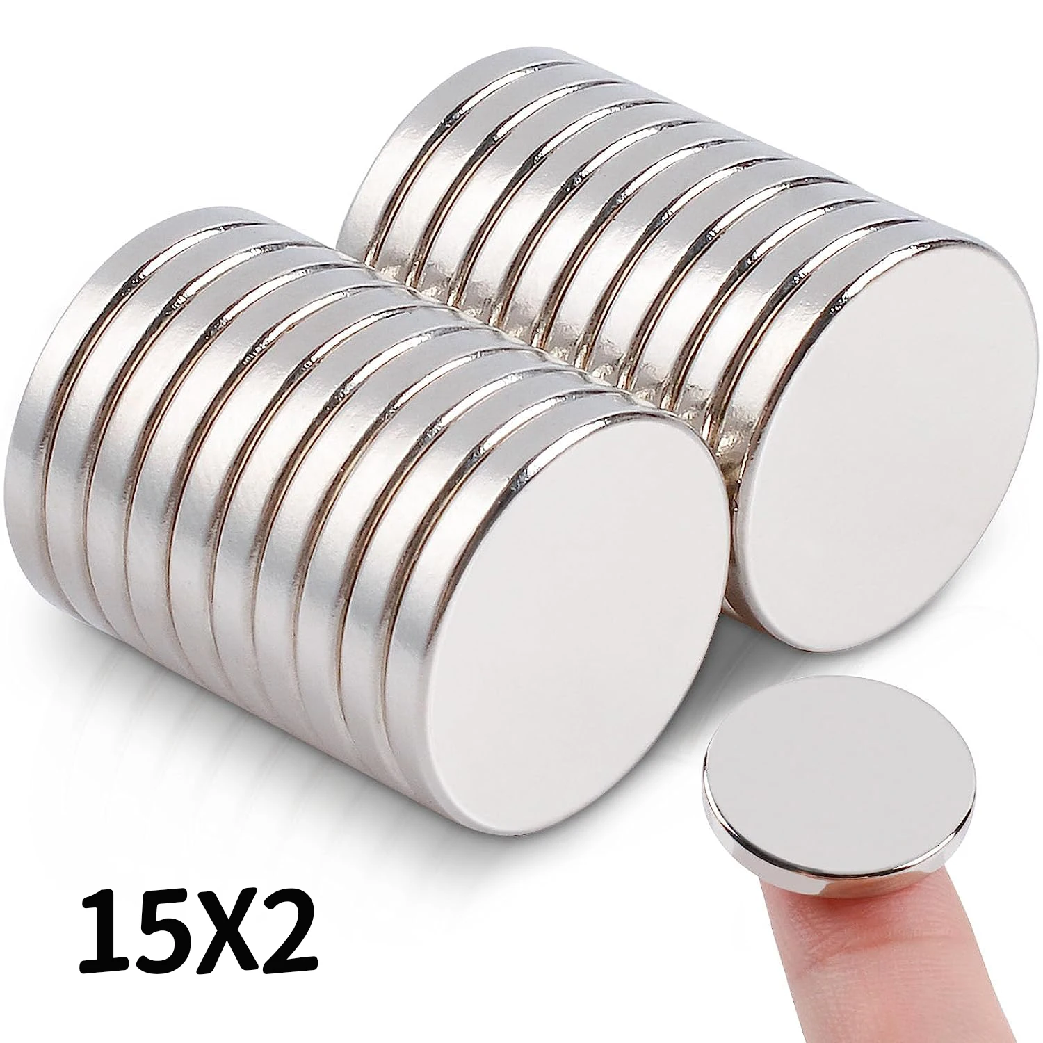 

10/20/50/100Pcs 15x2mm Neodymium Magnet N35 NdFeB Round Super Powerful Strong Permanent Magnetic Imane Disc Rare Earth Magnets