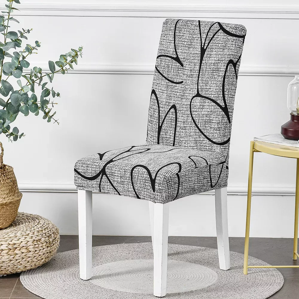 

Chair Slipcover Anti-dirty Seat Chair Cover Removable Spandex Kitchen Seat Cover for Banquet Wedding Dinner Restaurant
