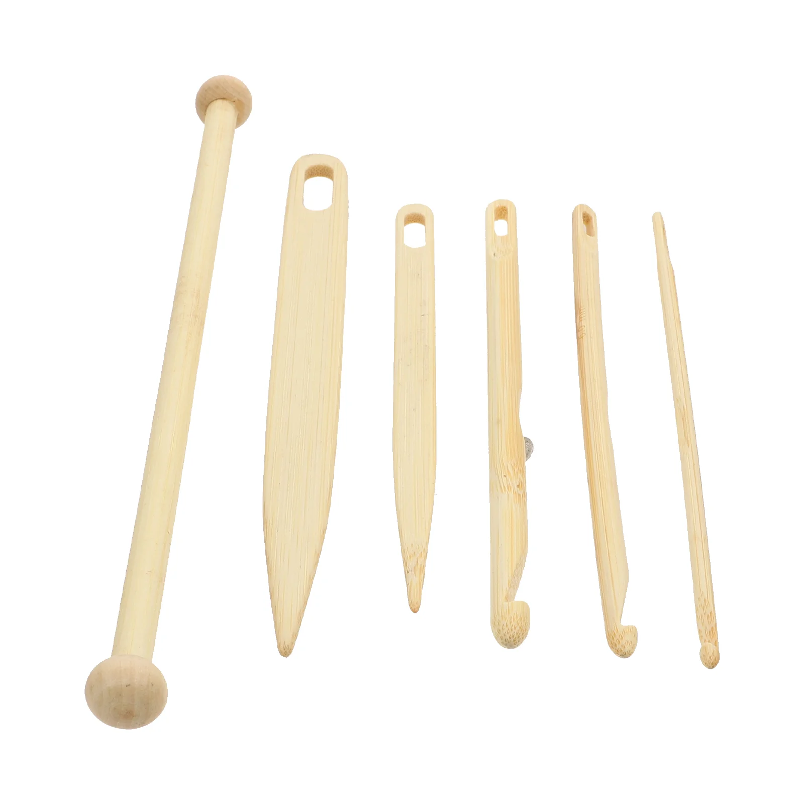 

Loom Tools Yarn Crochet Loom Knitting Hook Accessories Tapestry Making Kit Wooden Wood Weaving Stick Wood Big Eye Needle