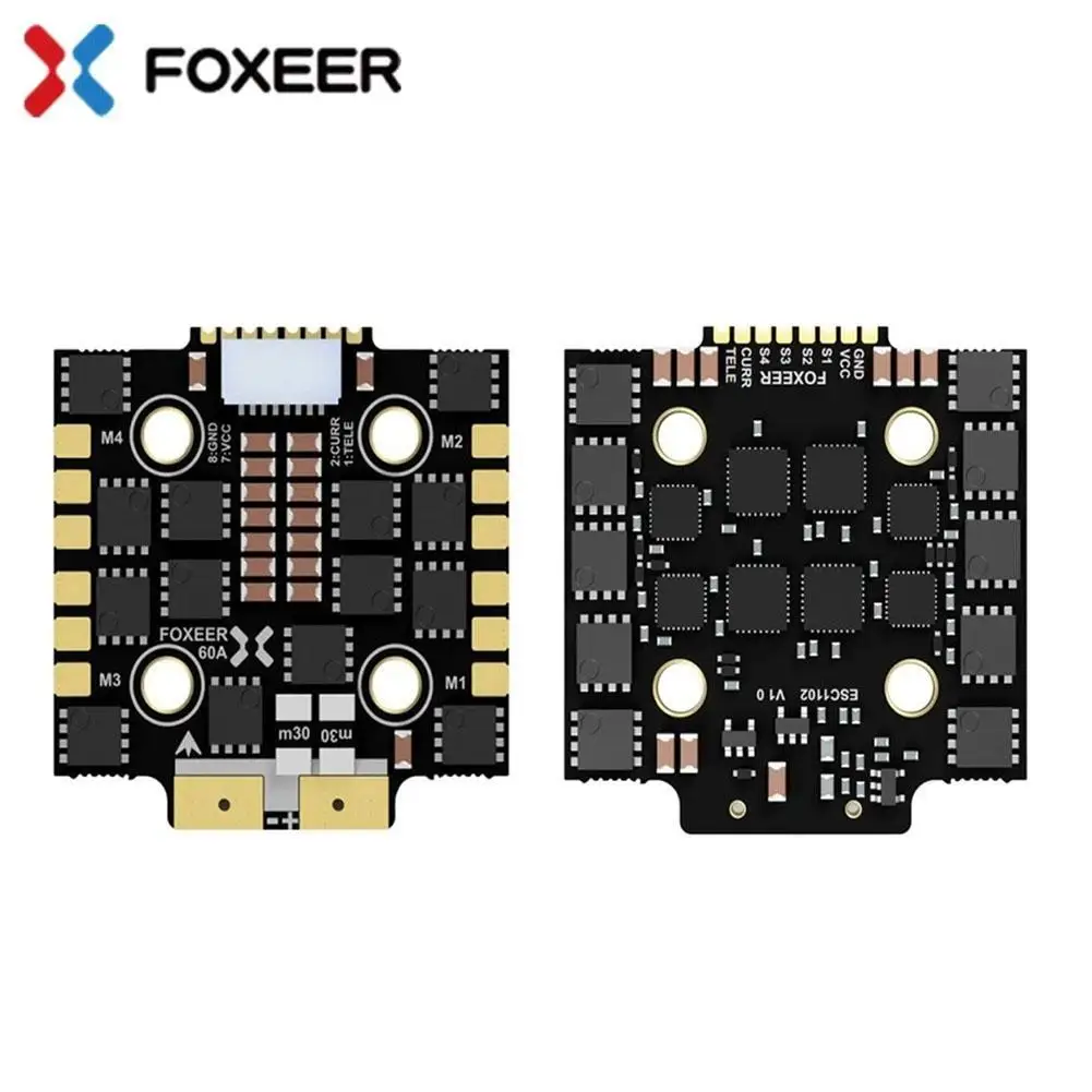 

Foxeer Reaper Mini ESC 60A BLHELI32 4 в 1 бесщеточный 20x20 мм 3-8S DSHOT1200 для контроллера полета стек FPV гоночный Фристайл Дрон