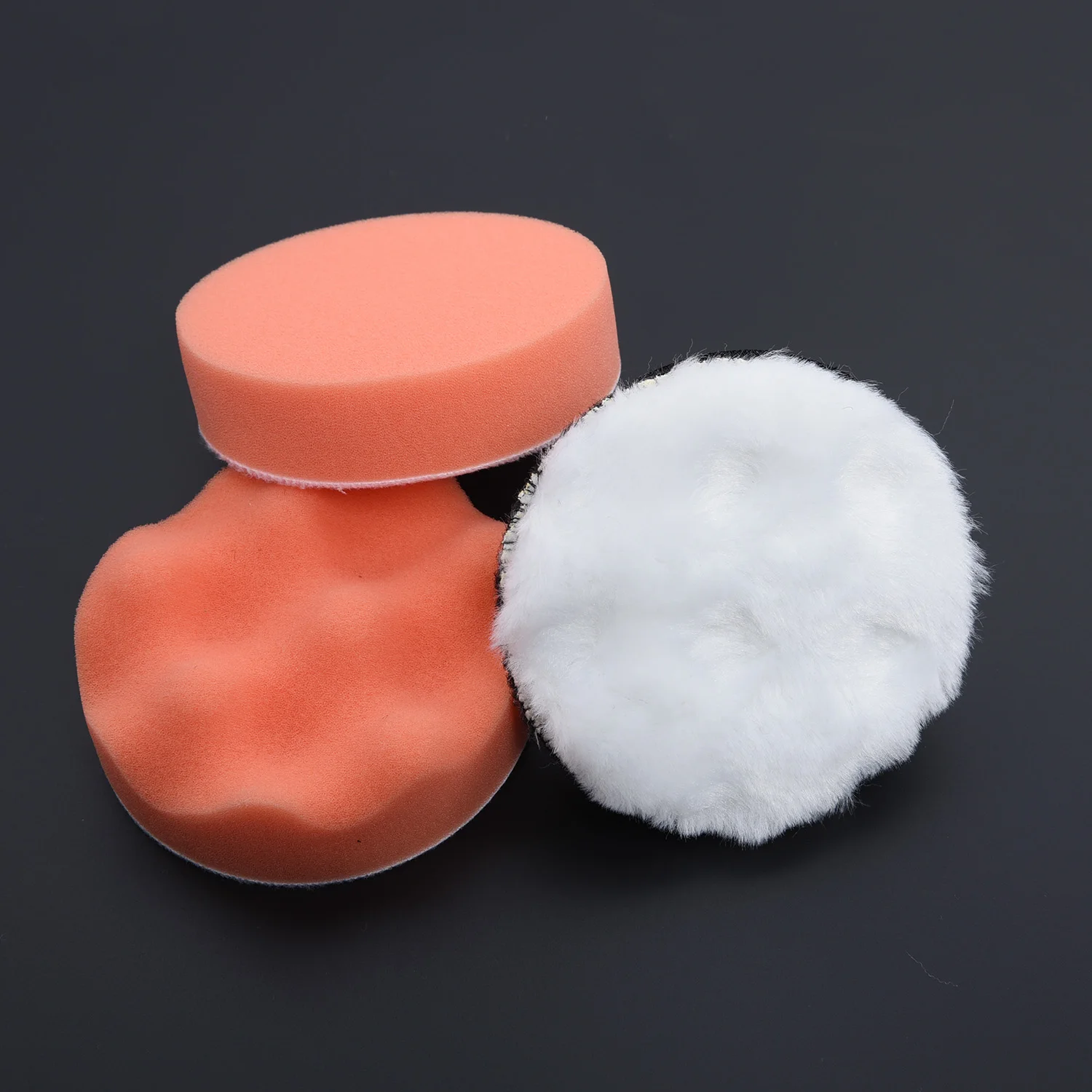 

5pcs Buffing Sponge Pad Set 4Inch Car Polishing Pad Kit Auto Buffing Waxing With M10 Drill Adaptor For Car Cleaning Tools