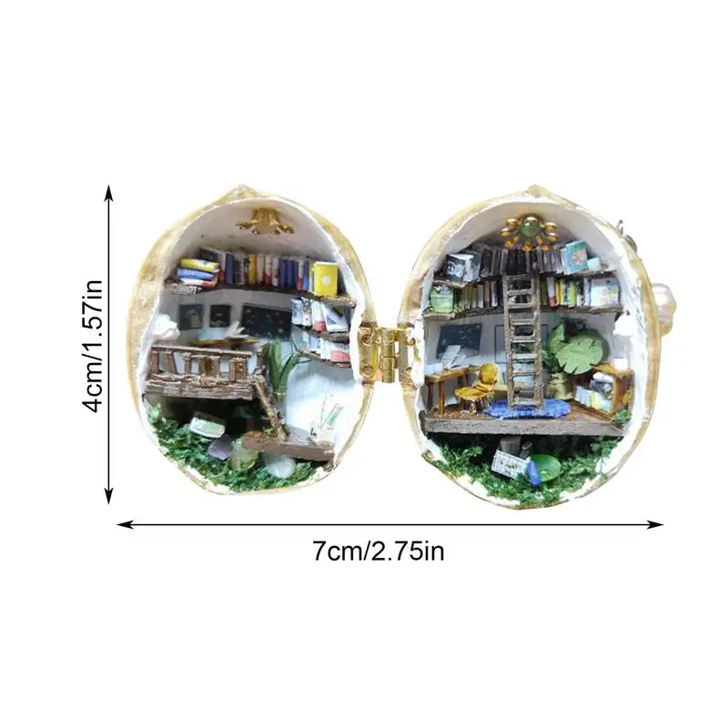 DIY Book Nook Kit Мини Книжный магазин ручной работы Библиотека 3D Мини-домик Мир