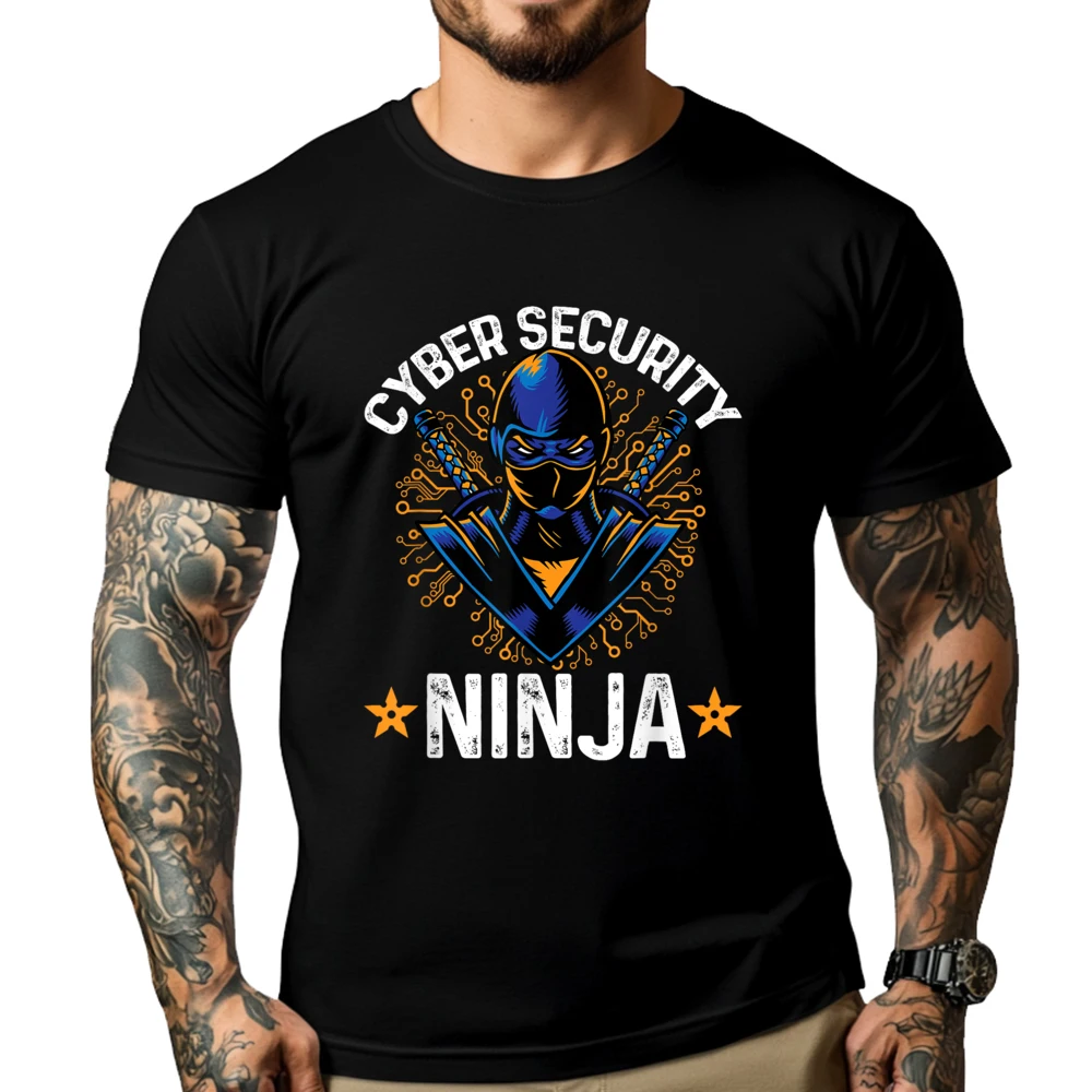 Кибер-безопасность ниндзя компьютерный хакер криптография злочин винтажная