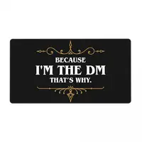 Dungeons  Dragons Dnd Keyboard Desk Mat Mousepad I'm the DM Game Quotes Big Laptop Anti-slip Natural Rubber Computer Mouse pad