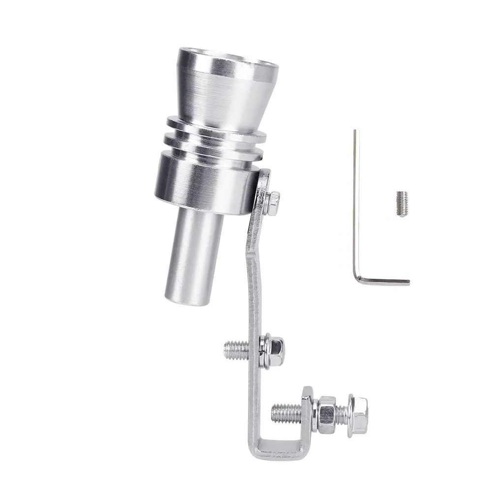 

Universal Simulator Whistler Exhaust Turbo Whistle Pipe Sound Muffler Blow Off Valve Car Decoration Red XL