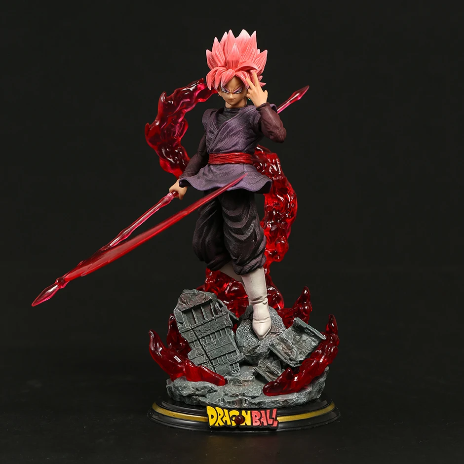 

Dragonball Super Saiyan Rose Son Goku Black Zamasu, статуэтка с подсветкой, ПВХ Коллекционная модель, фигурка, игрушка