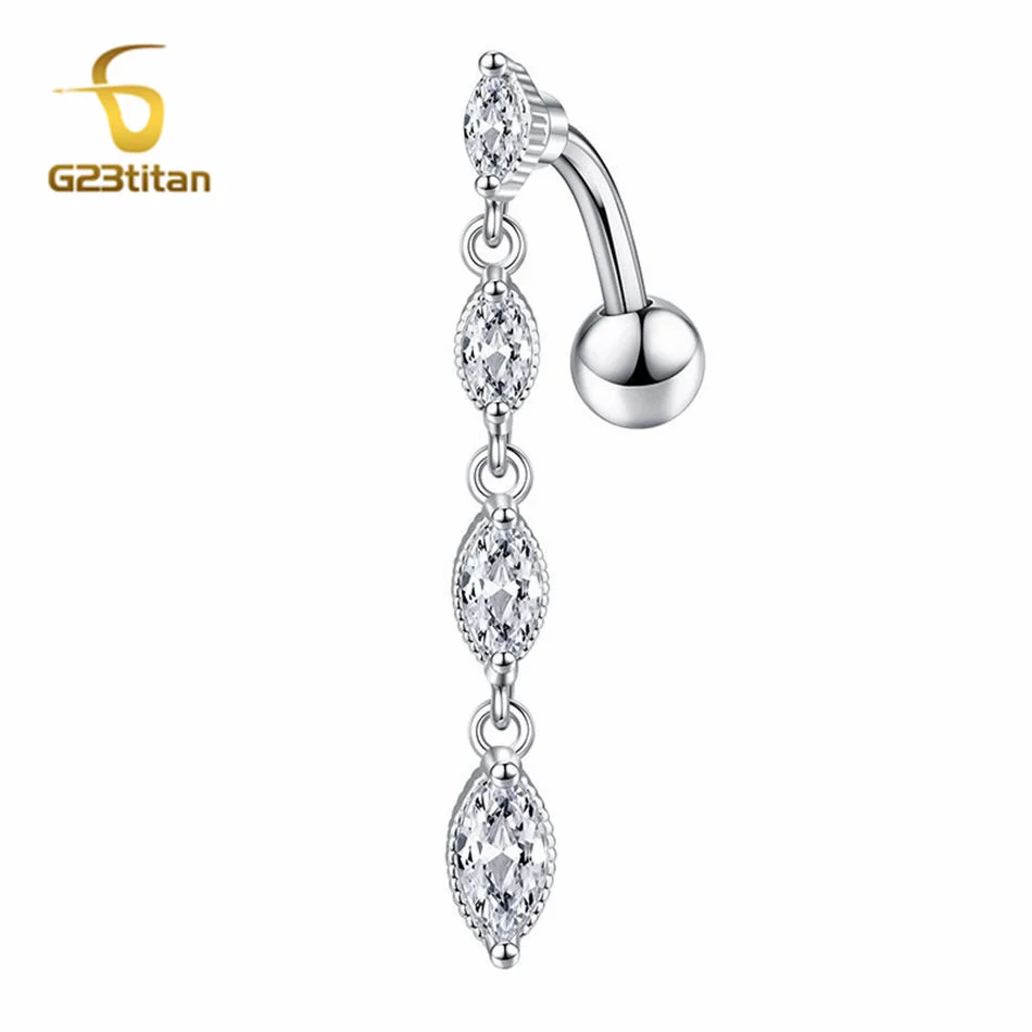 Длинная подвеска G23Titan с кристаллами