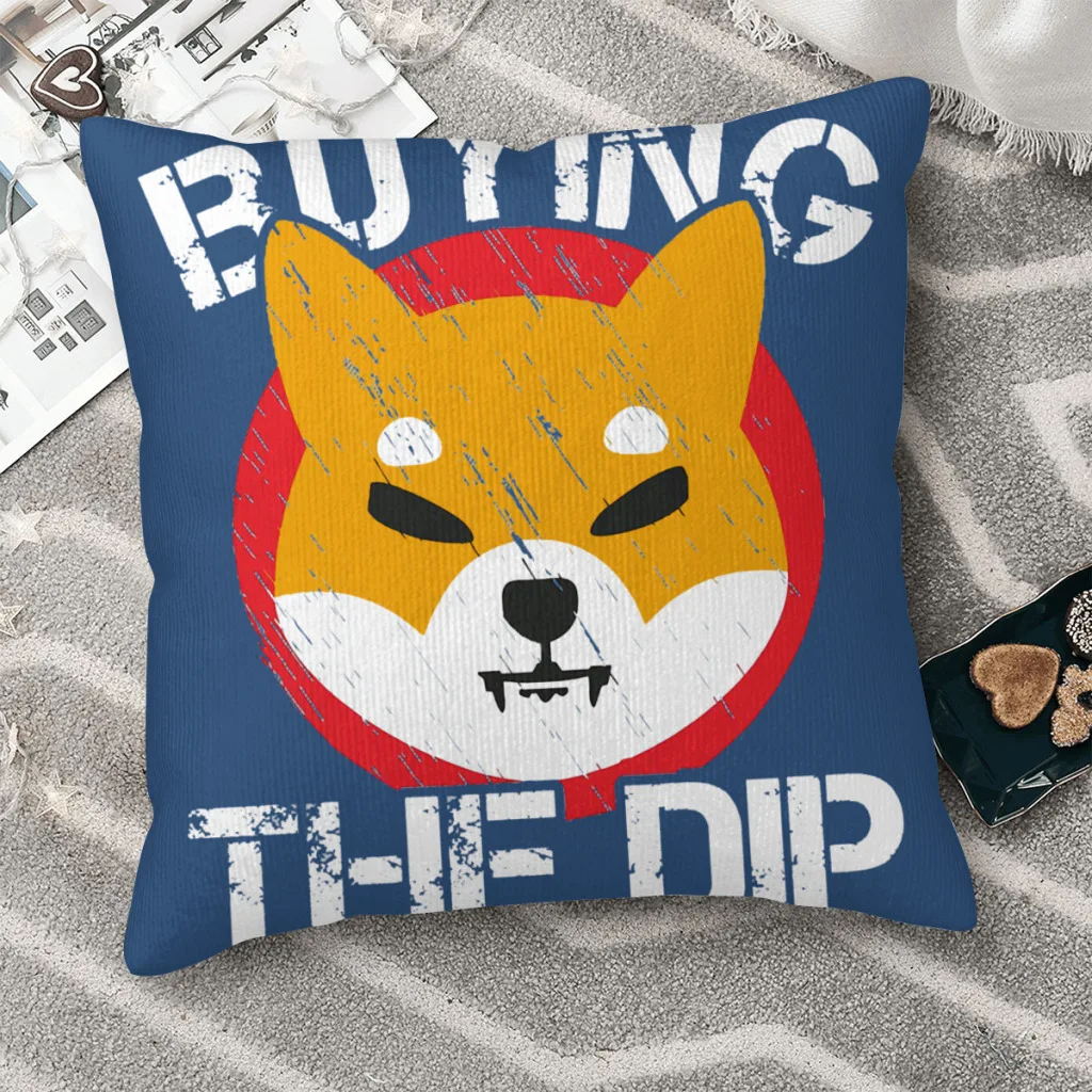 

To The Moon-1 Hug Pillowcase Crypto Shiba Inu Coin Backpack Cojines Livingroom DIY Printed Chair Coussin Covers Decorative