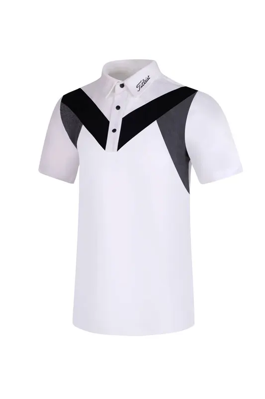 New Golf Clothing Men's Top Breathable Short-Sleeved T-Shirt Fashionable Sporty Outdoor Shirt Men's