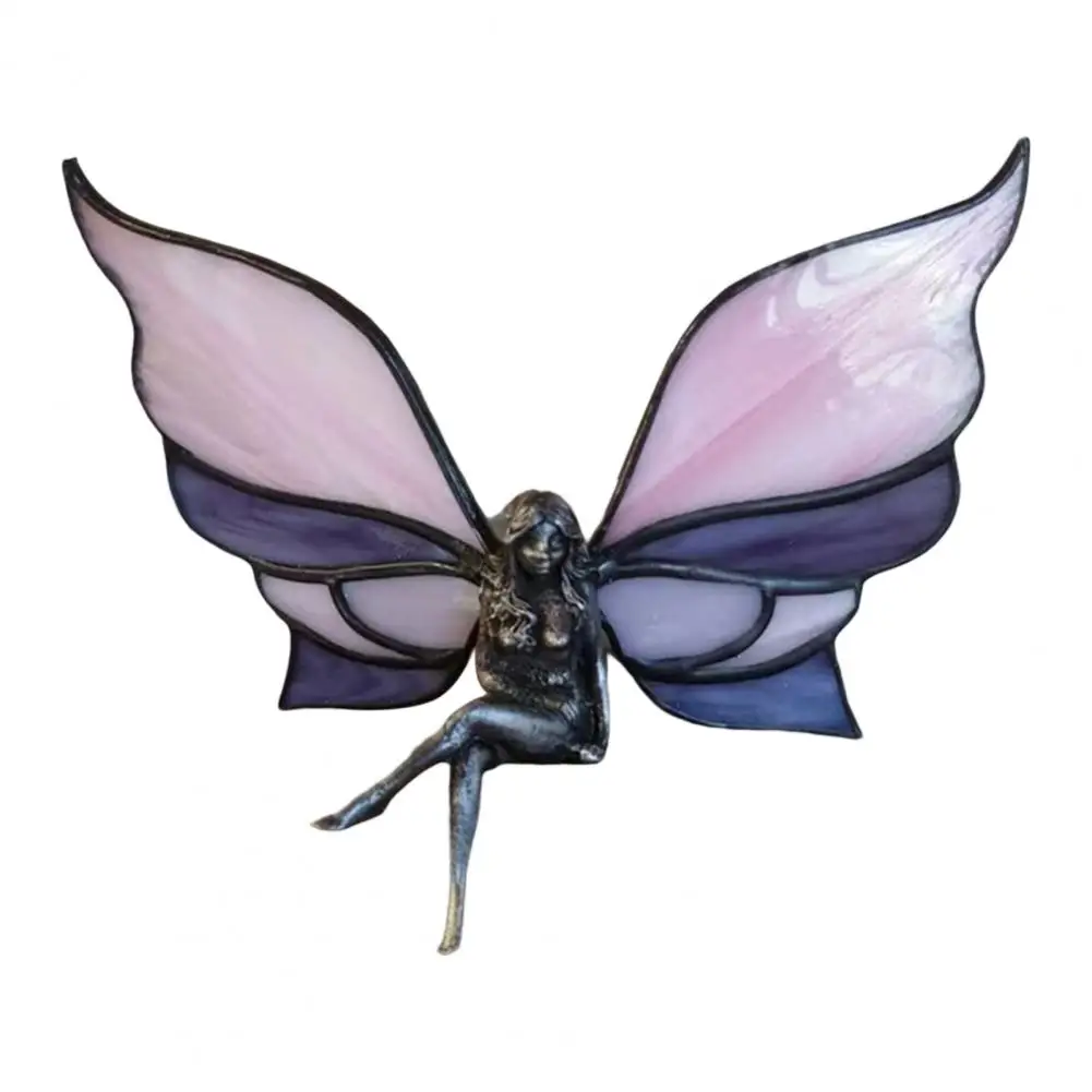 

Attractive Decorative Ornament Small And Cute Craft Lovely Butterfly Fairy Statue for Home Butterfly Fairy Resin Statue