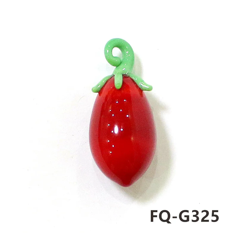 

2 шт. стеклянные кулоны-помидоры JSSMTLP