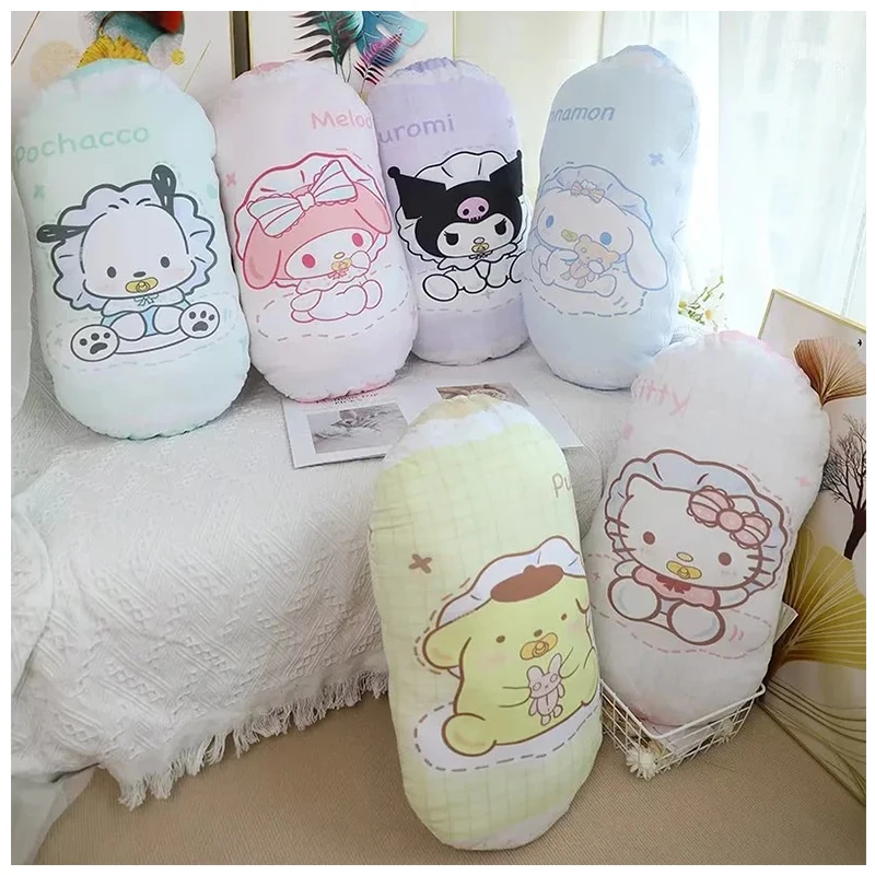

Cartoon Anime Pacifier Sanrios Plush Toy Kawaii Long Strip Pillows Cinnamoroll MyMelody Kuromi Office Soft Nap Pillow Cushions