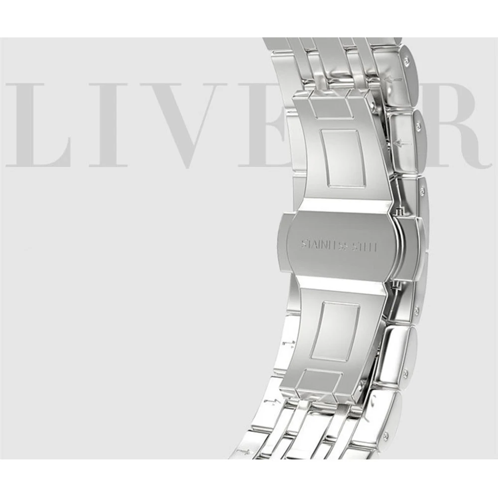 41mm 45mm Watch band for Apple Watch 7 6 5 4 44mm 40mm Replacement Stainless Steel bracelet for iwatch Series 38mm 42mm strap