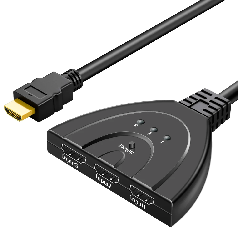 4K * 2K 3D Mini 3-портовый HDMI-совместимый переключатель KVM 1.4b сплиттер 1080P 3-в-1 порт