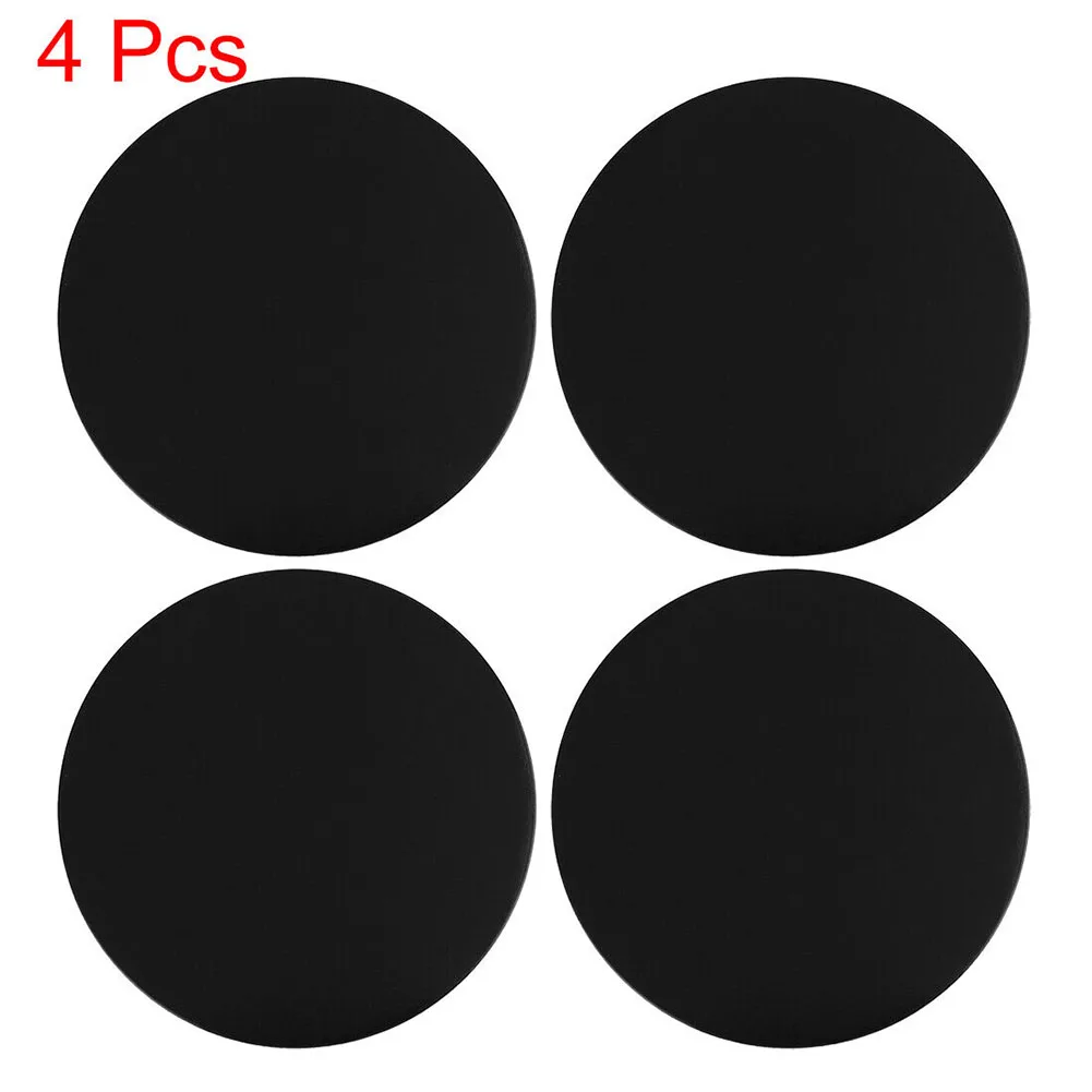 

4pcs 50mm Car Wheel Center Hub Cap Universal Emblem Badge Decal Sticker Decorations Without Logo Black Plastic