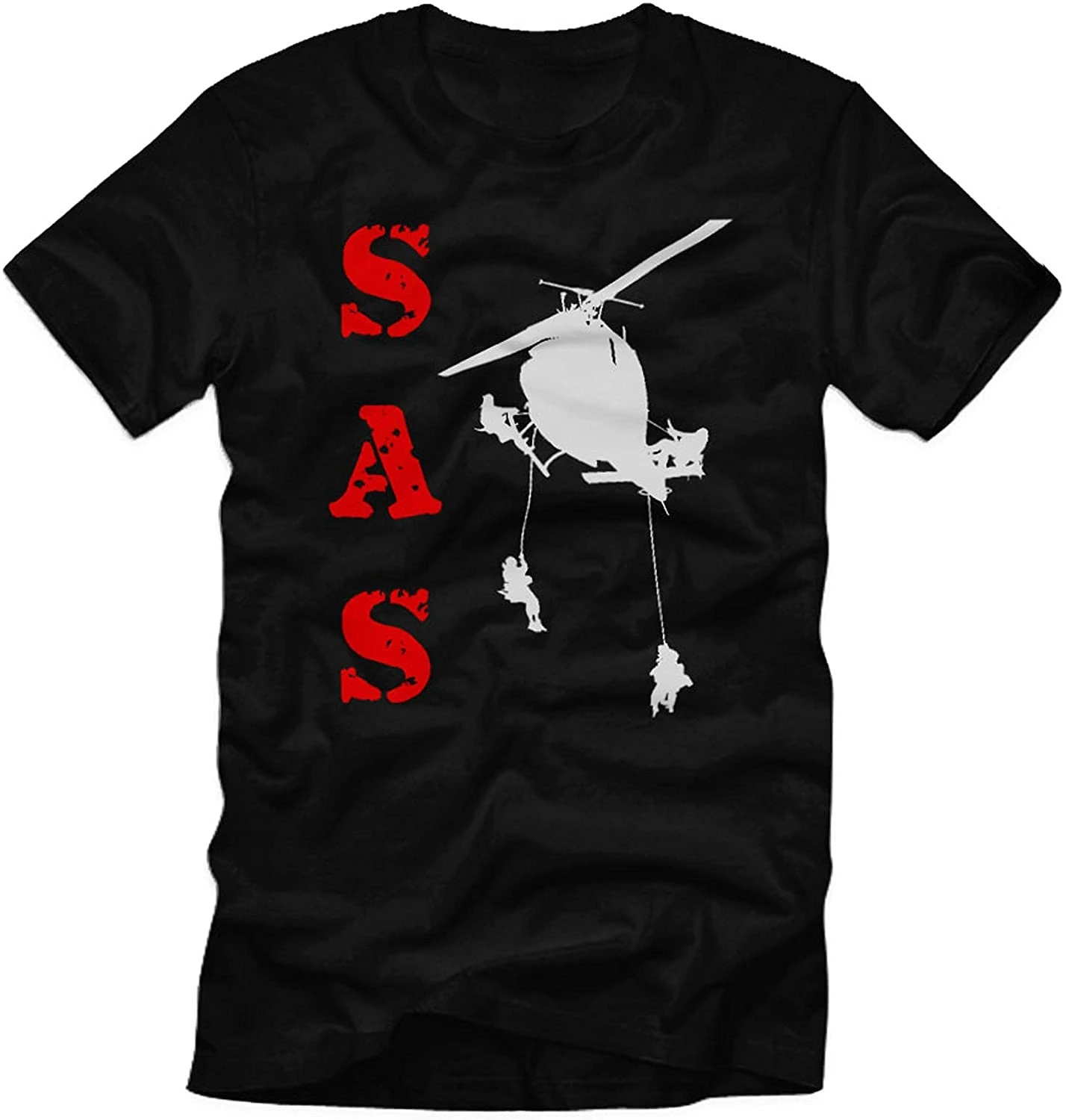 

Футболка мужская с особой авиаслужбой, Короткая Повседневная рубашка из 100% хлопка в британском стиле, с вертолетом