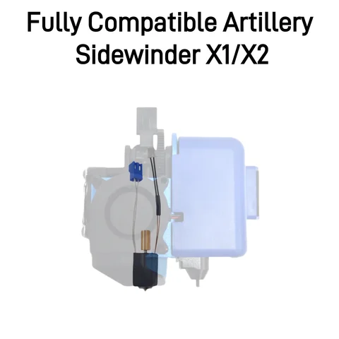Для артиллерии Sidewinder X1/X2 Genius обновленный комплект Hotend, термистор, тепловая трубка, тепловой блок, горло, вулкан, насадка, детали 3D-принтера
