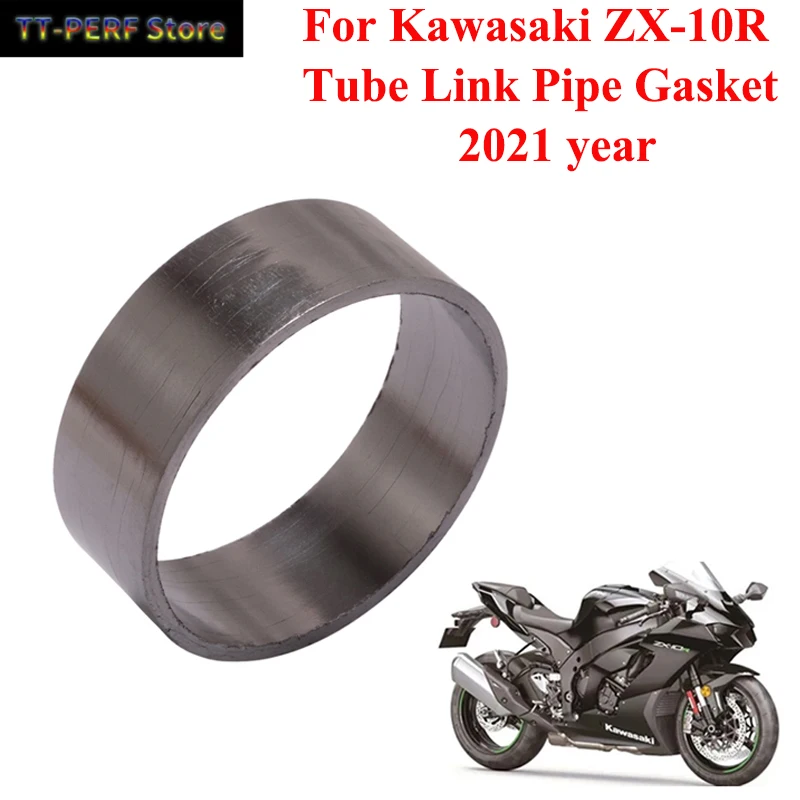 

Слипоны для Kawasaki ZX10R ZX-10R 2021 2022 прокладка для выхлопной трубы мотоцикла, Модифицированная прокладка для соединительной трубы