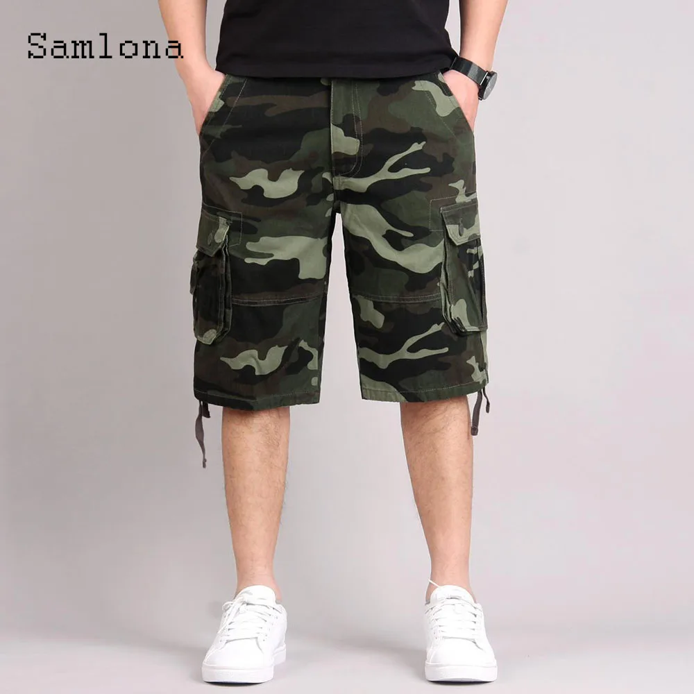 

Army Green Khaki Cargo Shorts 2023 New Summer Half Pants Plus Size Mens Fashion Zipper Pocket Shorts Man Outdoor Casual Hotpants