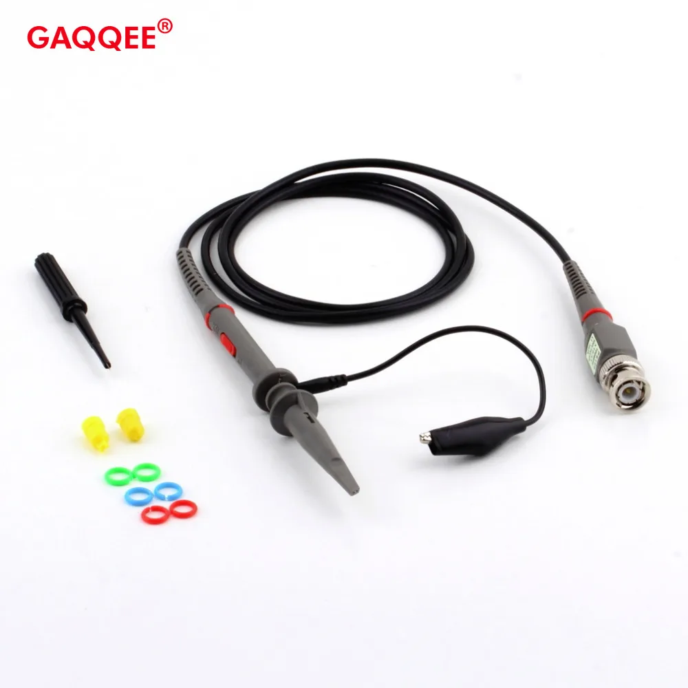 

Gaqqee Oscilloscope Probe Kit 1 Set High Quality P6100 Oscilloscope Probe DC-100MHz Scope Clip Probe 100MHz Oscilloscope Clip