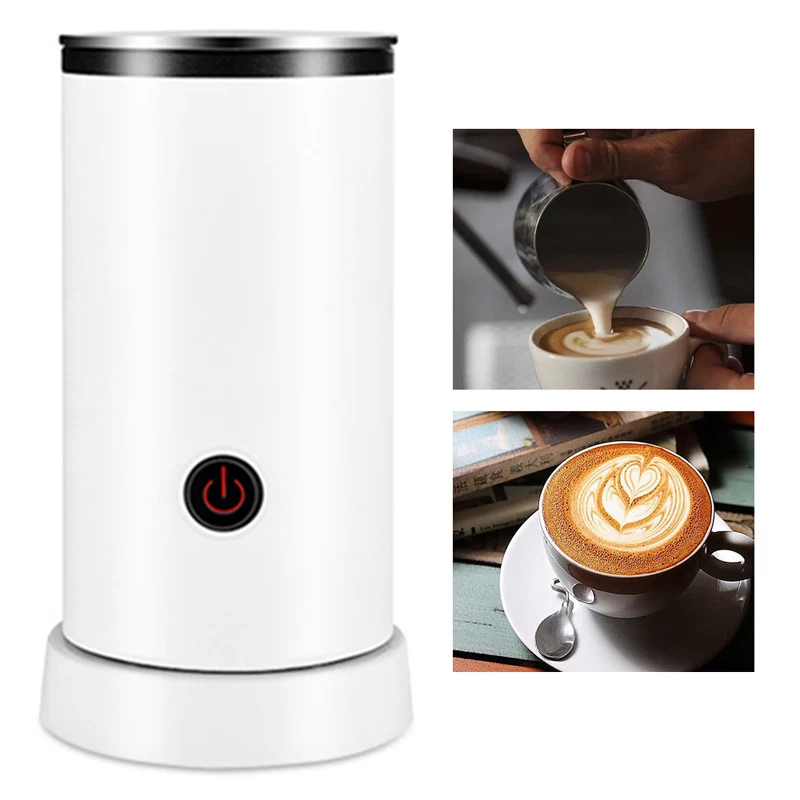 220V Electric Milk Foam Machine Cold Water Large Capacity Automatic Foam Machine 240ML Stainless Steel Coffee Maker Frother