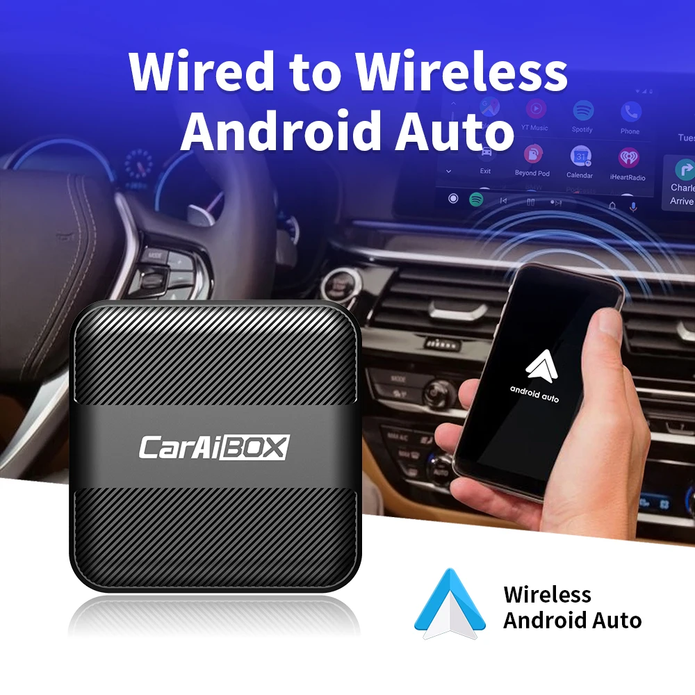 

Автомобильная мини-приставка Ptopoyun, проводная и беспроводная автомобильная приставка Carplay для Android, смарт-приставка с ии, Bluetooth, Wi-Fi, подключение к Spotify, умный USB