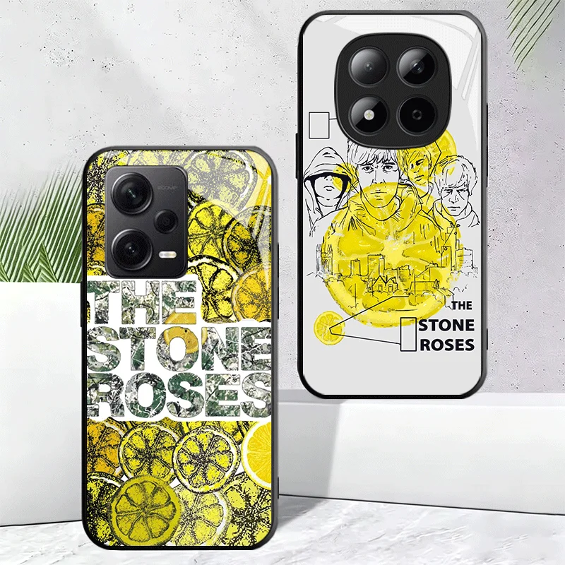 Фото Стеклянный чехол для телефона S-Stone R-Roses для Xiaomi Redmi Note 15 14 13 12 Pro Plus 11 11S 12S 11T 5G 10, противоударный чехол-накладка №2