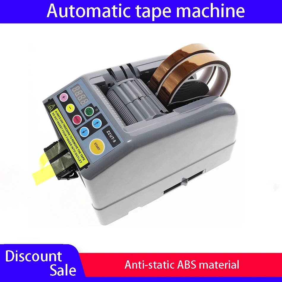 

Automatic Tape Cutting Machine Dispenser ZCUT-9 AC220V Paper Cutter Tape Packaging Machine Tape Slitting Machine Tape Width 60mm