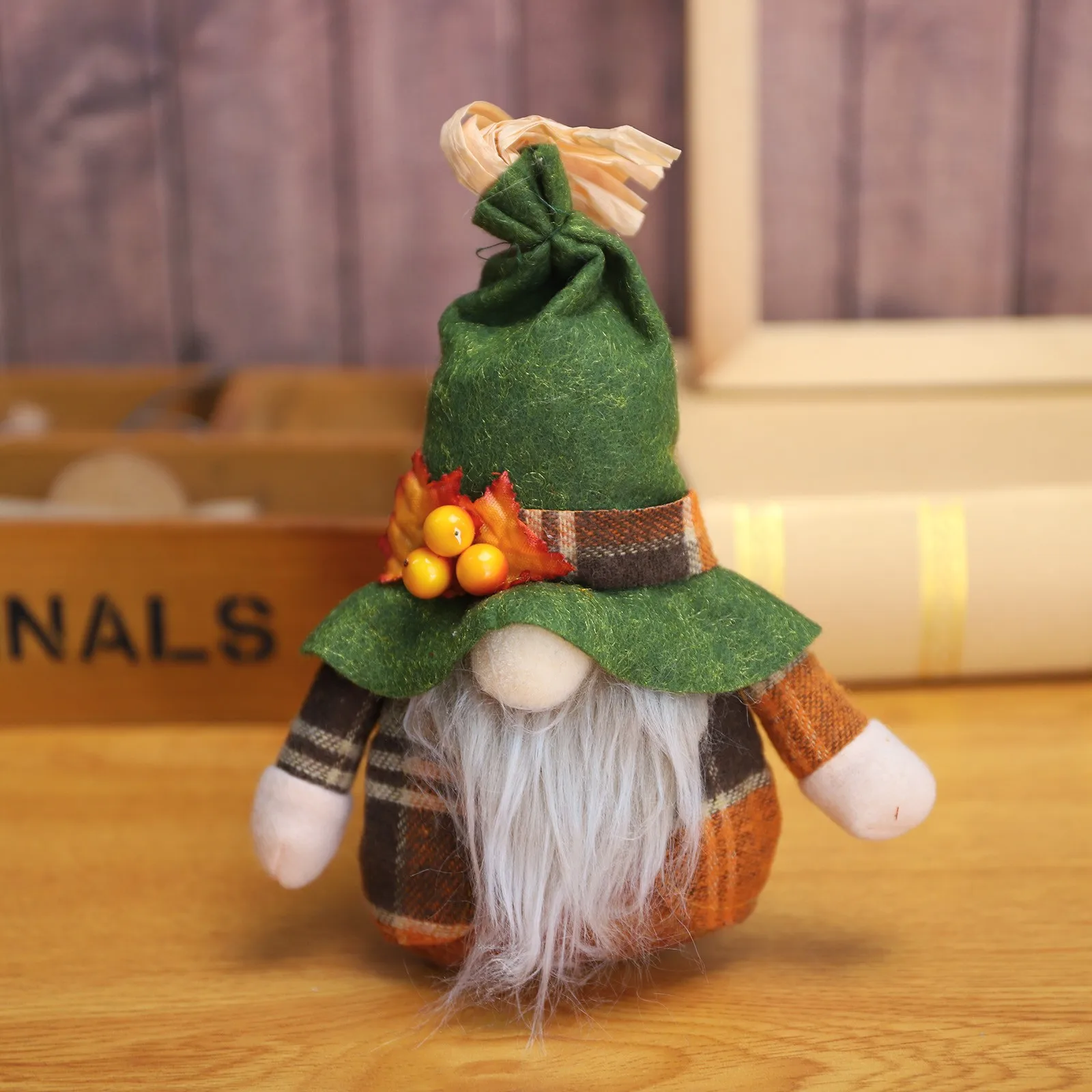 

Ornament Autumn Dwarf Doll Decoration Ornaments Autumn Decoration Thanksgiving Decoration