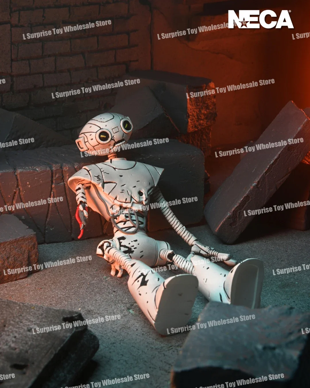 Фото [Новинка-хит] Оригинальные фигурки черепашек Neca Tmnt SHF, последнее оружие Ronin, набор аксессуаров, аниме экшн-фигурки, модели, подарки, игрушки №4