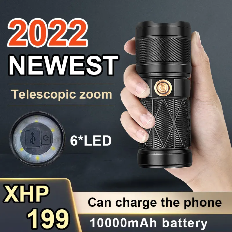 Новейший XHP199 Самый мощный светодиодный фонарик XHP160 высокой мощности | Отзывы и видеообзор -1005003799342667