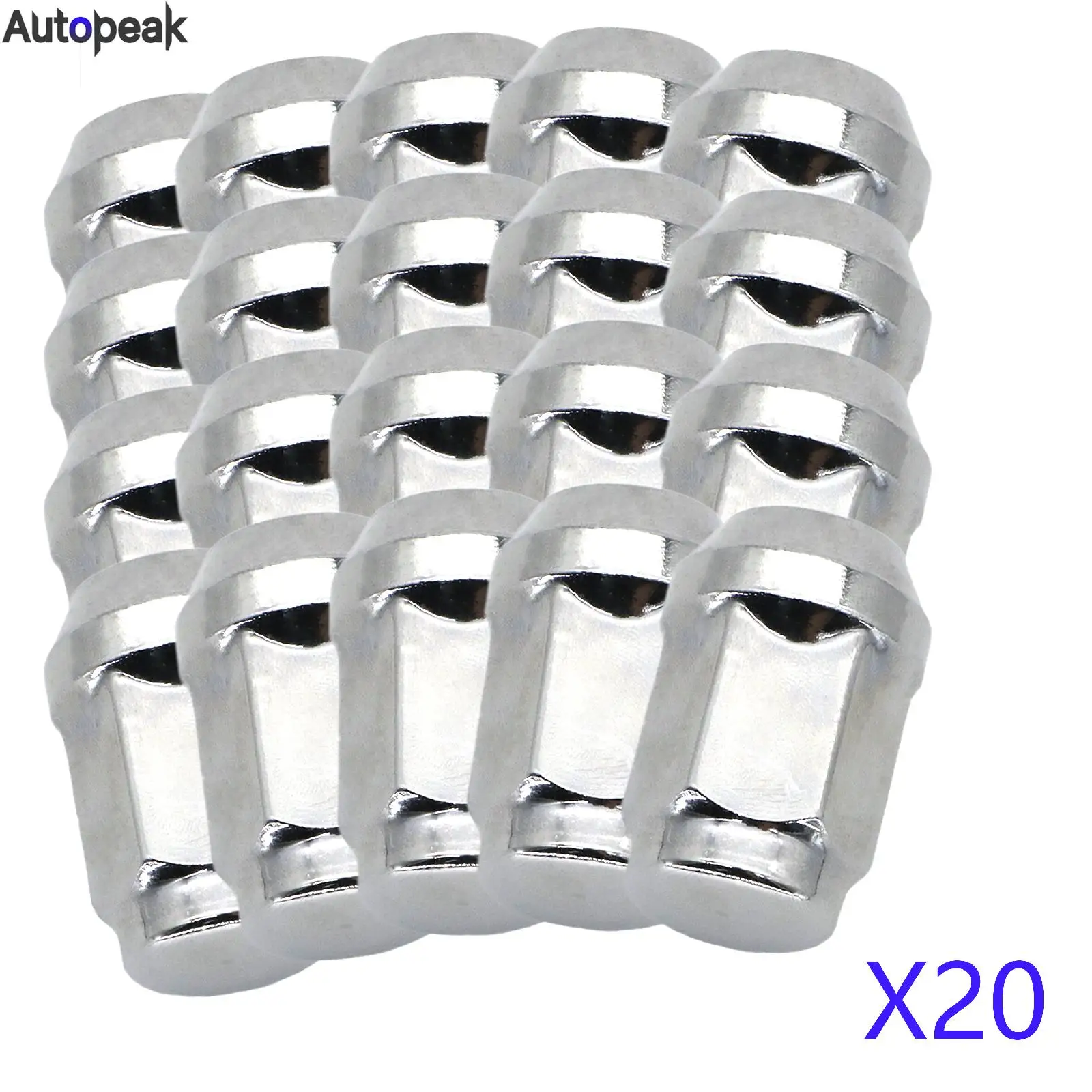 20X автомобильные стальные гайки для колес 1/2 