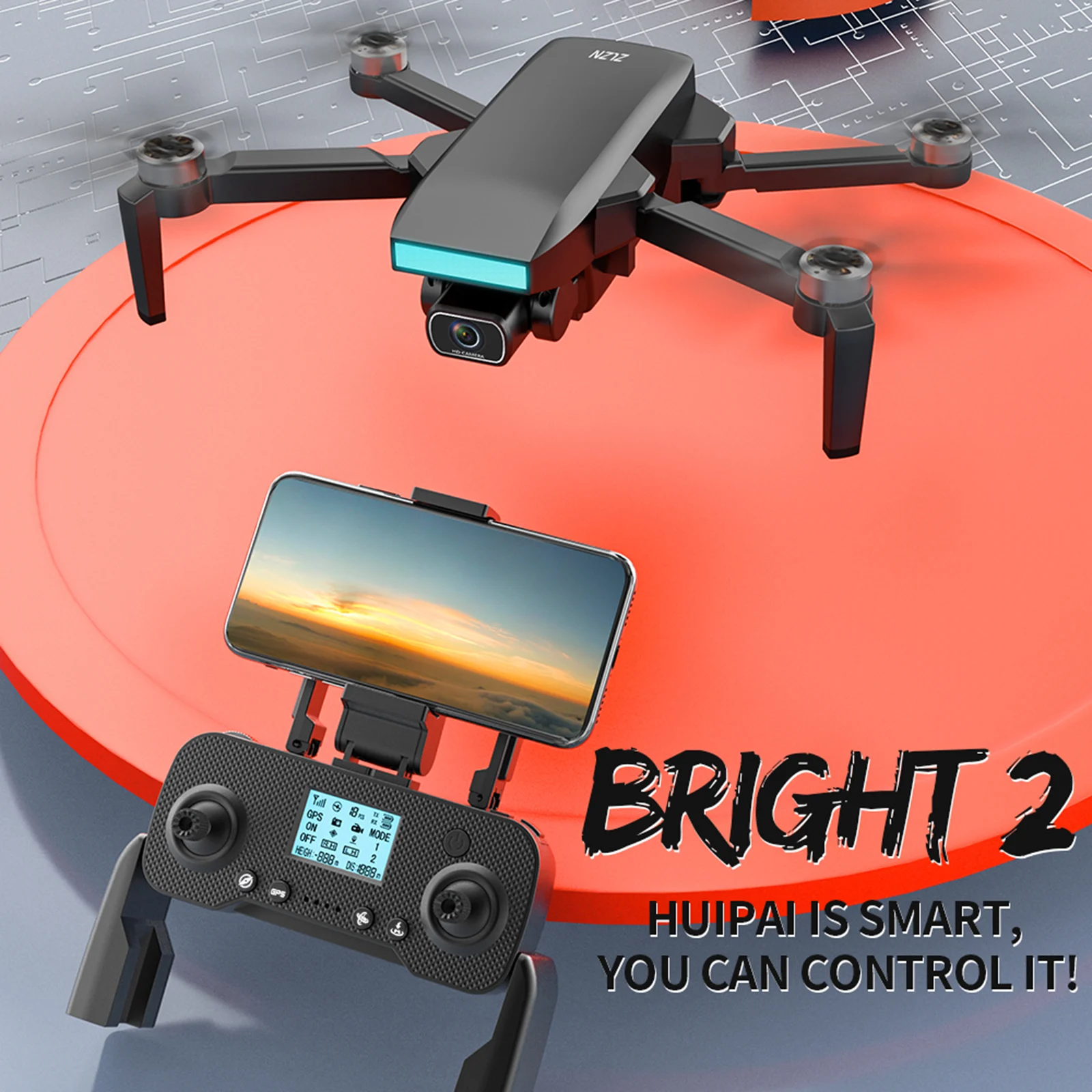 

Дрон ZLL SG107Pro с GPS и двойной HD-камерой 4K