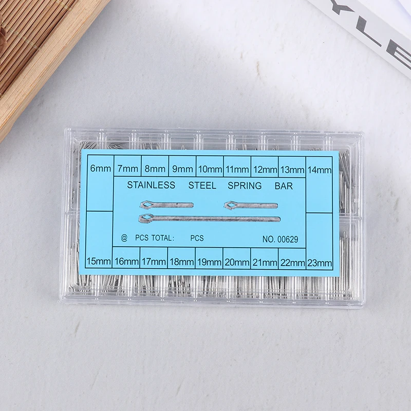 360 шт./коробка штифты из нержавеющей стали для браслета часов 6-23 мм
