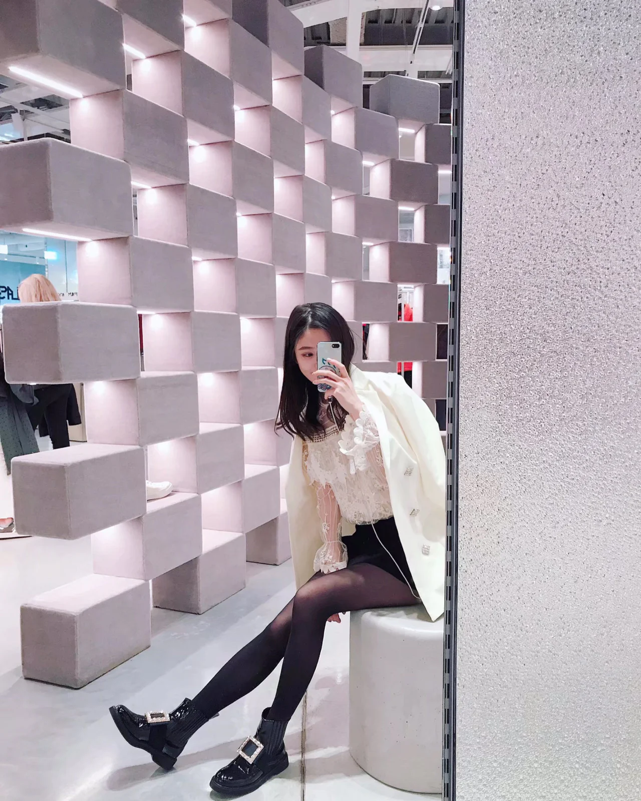 

Ankle Boots Chelsea Ankle Boots Thick Bottom Rhinestone Square Buckle Round Toe Martin Boots Women's Genuine Leather