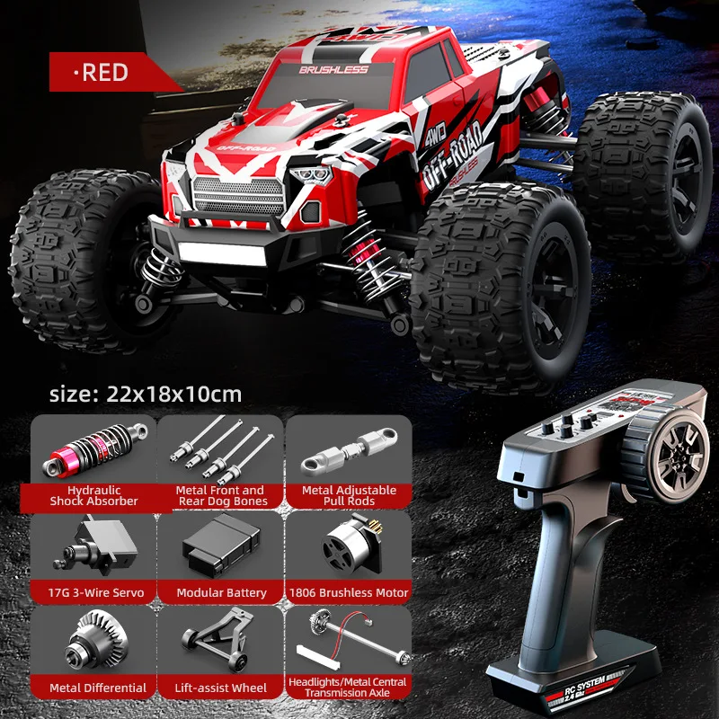 Новый Jjrc C8811 1/20 Радиоуправляемый автомобиль Off Road 4x4 Бесщеточный Power40 км/ч