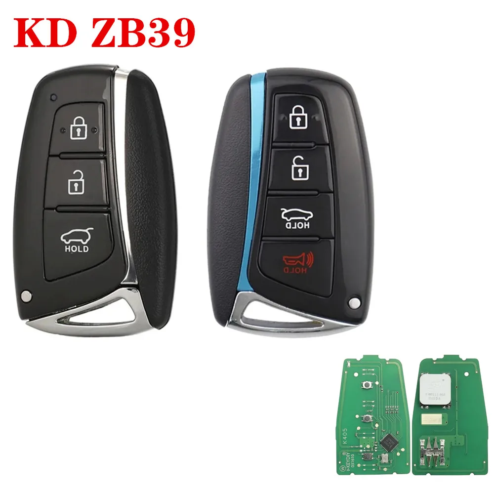 KEYDIY ZB39-3 ZB39-4 Универсальный 3/4-кнопочный KD Smart Remote Car Key для KD-X2 KD-MAX Подходит более 2000