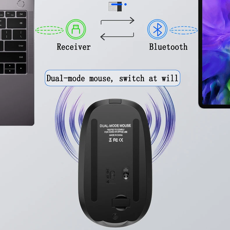 Беспроводная Bluetooth клавиатура четыре режима бесшумная 78 клавиш и мышь