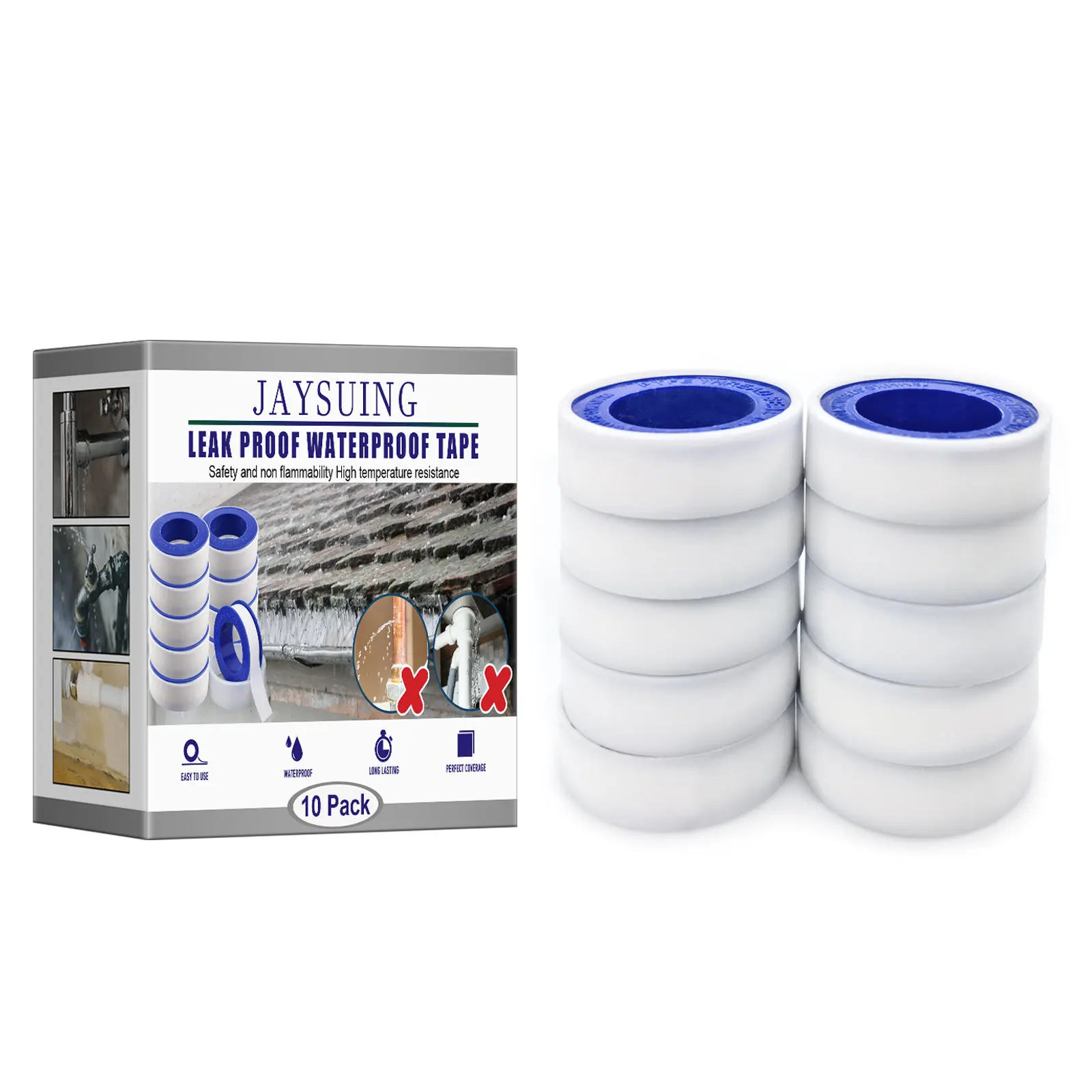 

Industrial Sealant Tape Industrial Sealant Tape 10 Rolls Pipe Tape Thread Sealant Tape For Water Pipes Garden Hose Faucets