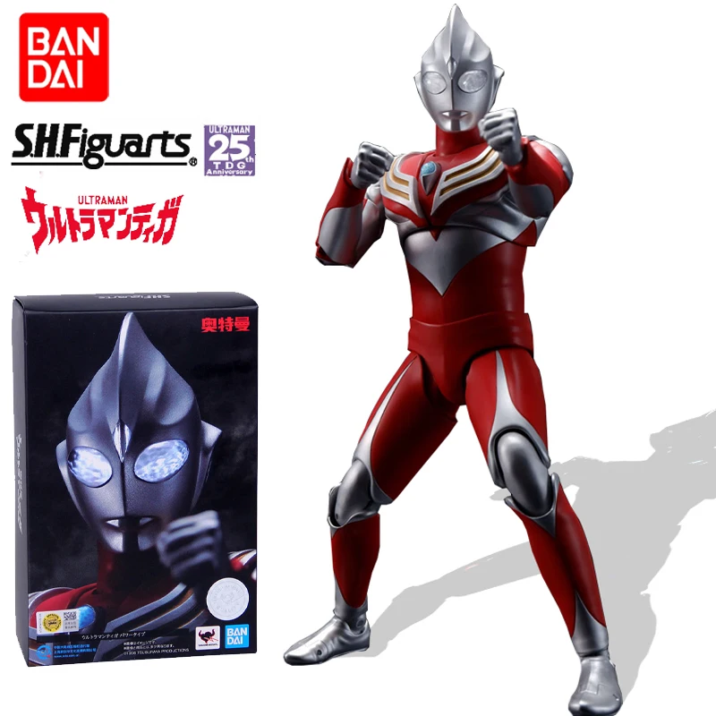 

Original Bandai Spirits Ultraman Tiga Power Type SHINKOCCHO SEIHO Tamashi Nations S.H.Figuarts Anime Action Figures Model Toys