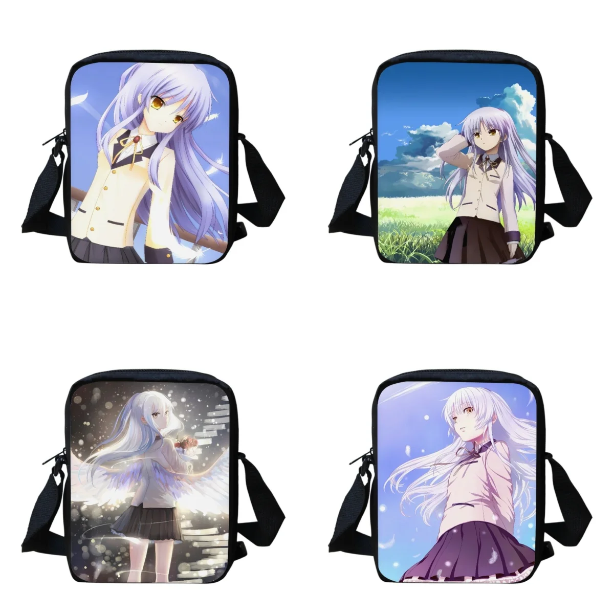 

Women Shoulder Bags for Travel Fashion Angel Beats Mini Messeger Bag Small Handbag for Ladies Teenager Girls Crossbody Sac 2023